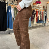 Florence Bootcut Pinwale Corduroy Pants | Cappuccino