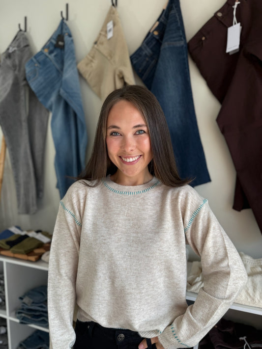 Millie Sweater - Heather Oatmeal