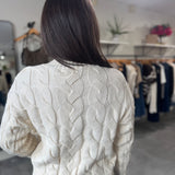 Yvette Funnel Neck Oversized Sweater | Cream