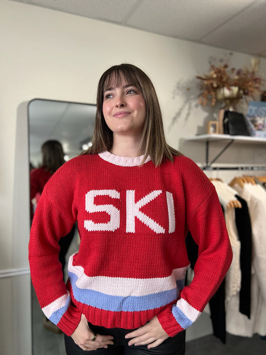 Ski Sweater | Red