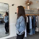 Liz Trucker Drop Shoulder Denim Jacket