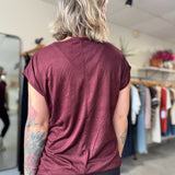 Dolman Sleeve Top | Royal Garnet