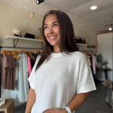 Catrina Sweater Tee | Off White