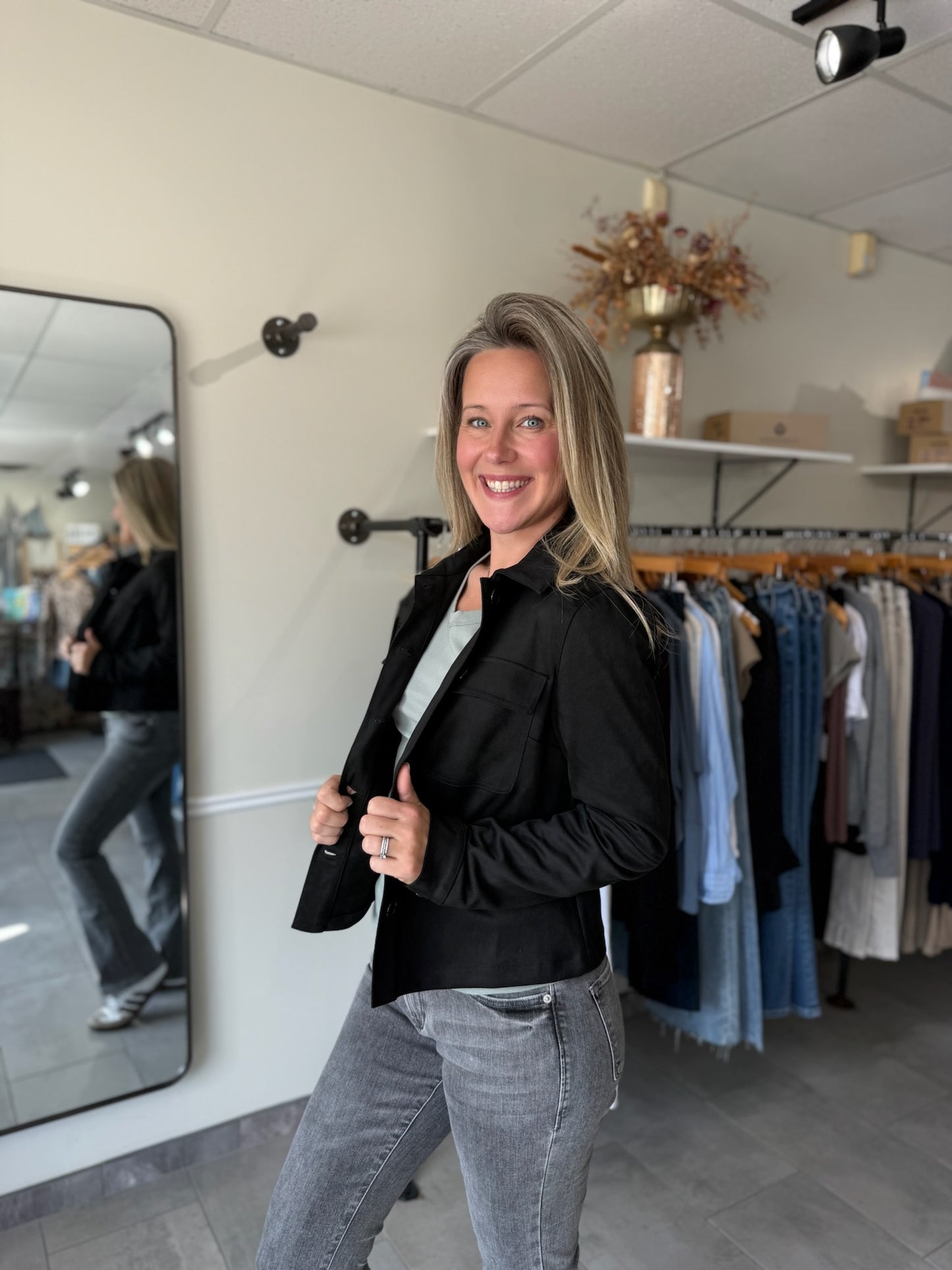 Yara Faux Suede Jacket