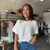 Catrina Sweater Tee | Off White