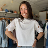 Maddox Top | Riviera White