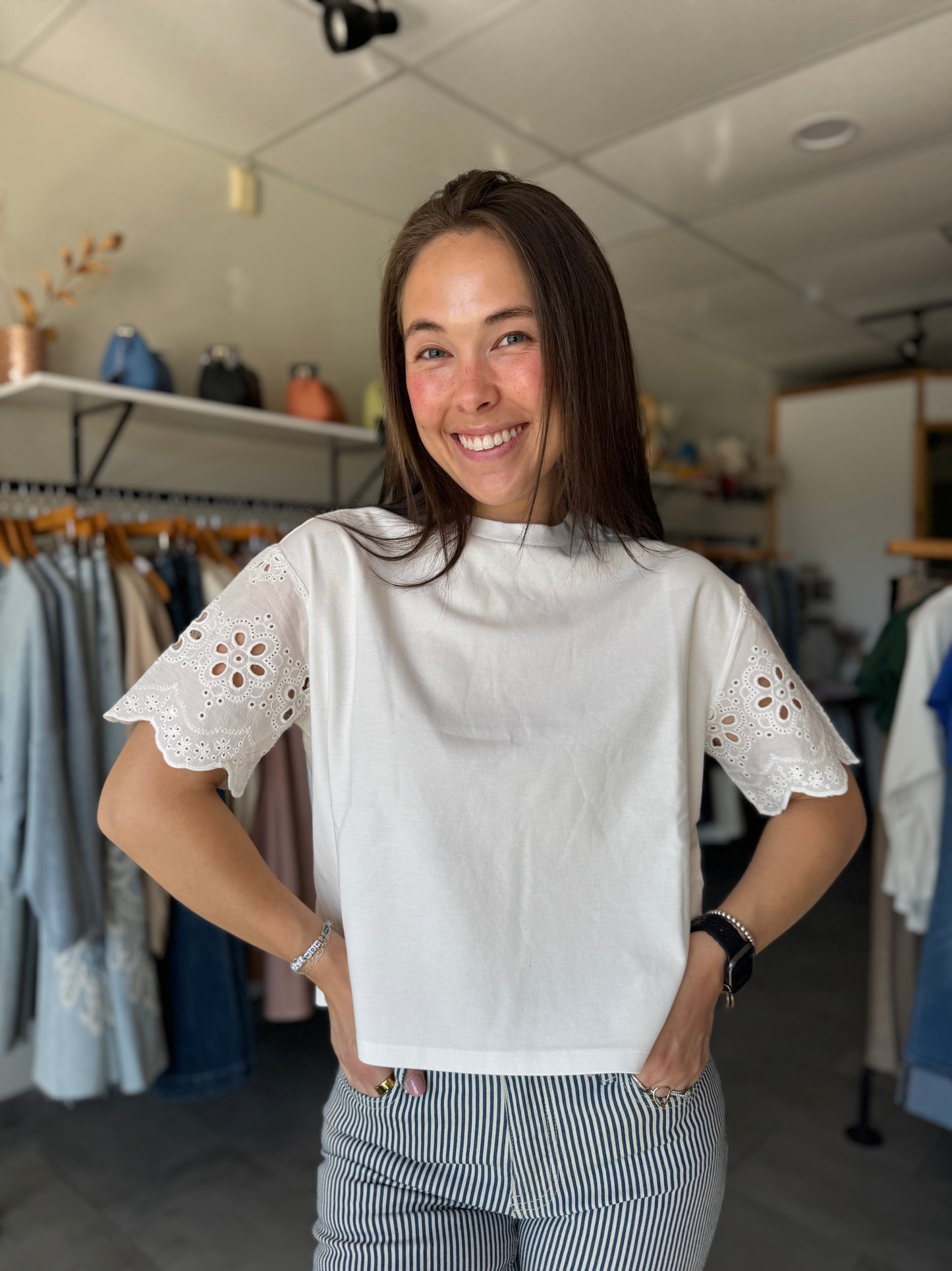 Maddox Top | Riviera White