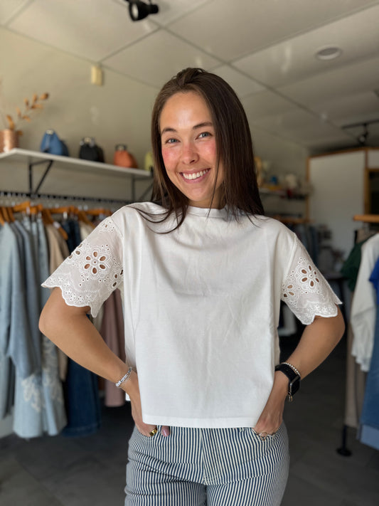 Maddox Top | Riviera White