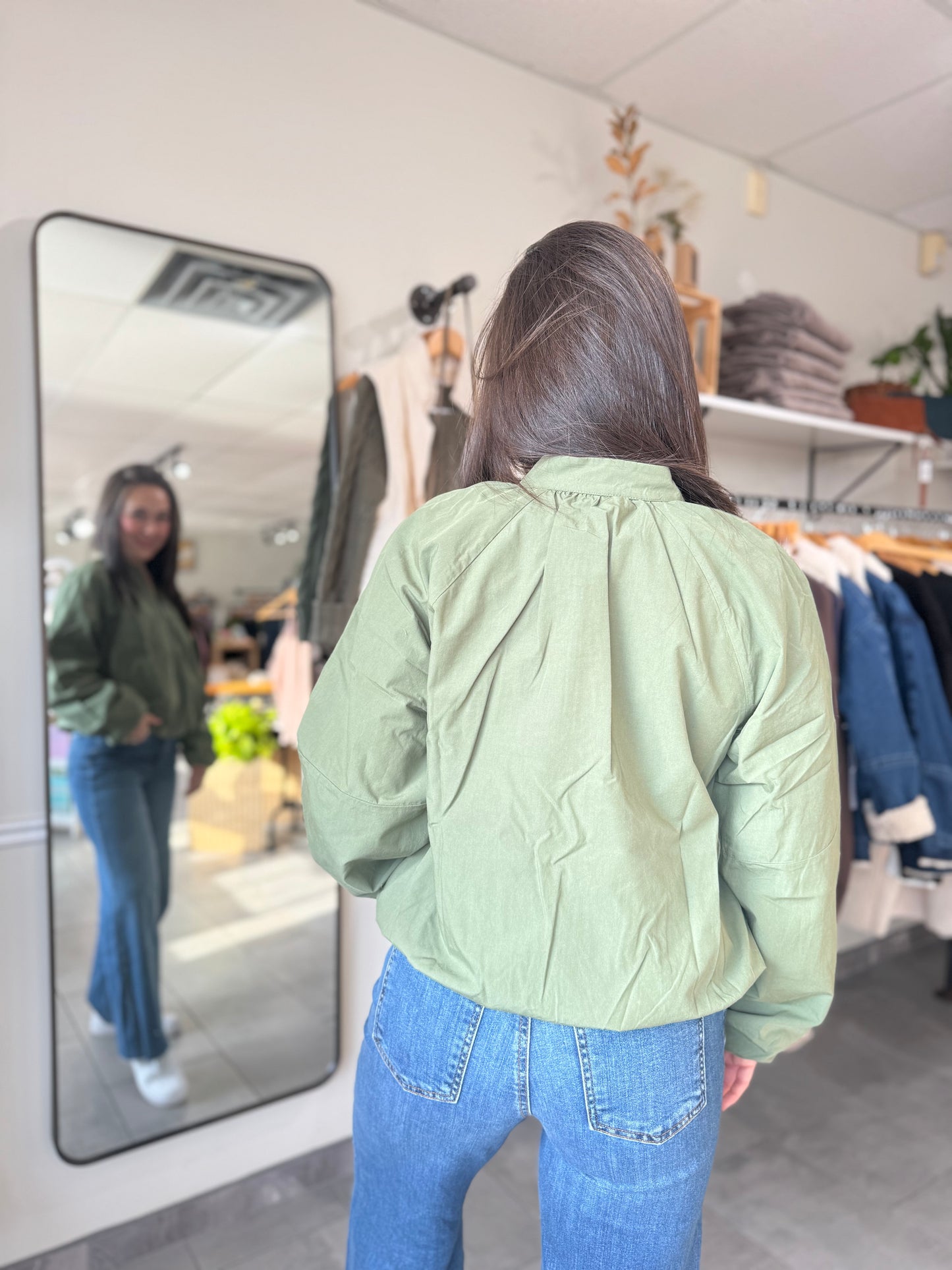 Lainey Bomber Jacket | Cedar Green