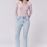 Jeanne Mid Rise Cropped Flare Jeans - Positano