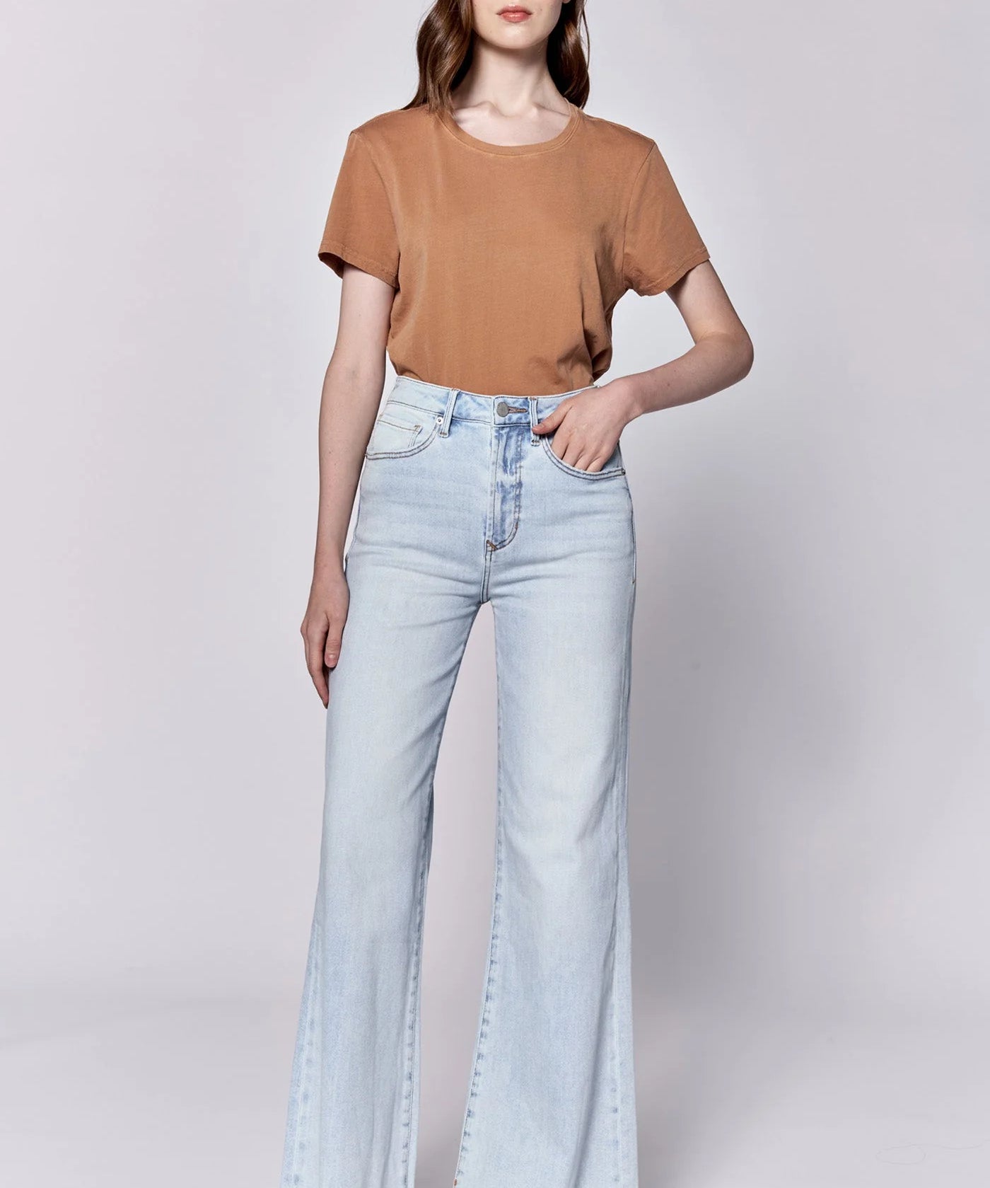Fiona Wide Leg Jeans - Seaside