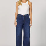 Fiona Wide Leg Jeans - Dark Knight