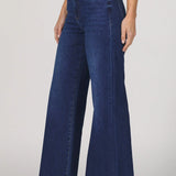 Fiona Wide Leg Jeans - Dark Knight