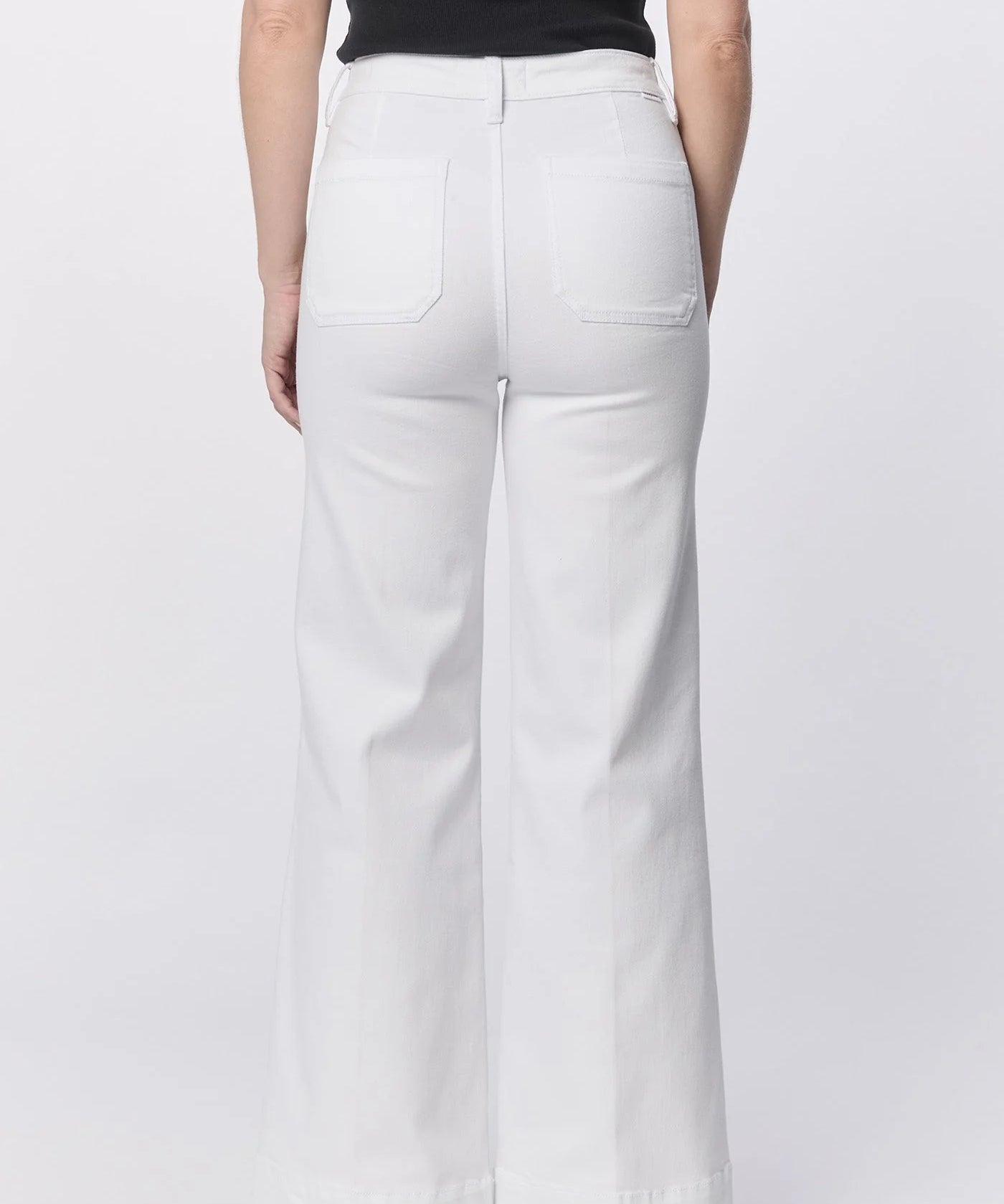 Fiona Wide Leg Jeans - White White