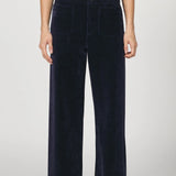 Audrey Wide Leg Corduroy Pants | Black Iris