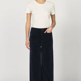 Audrey Wide Leg Corduroy Pants | Black Iris