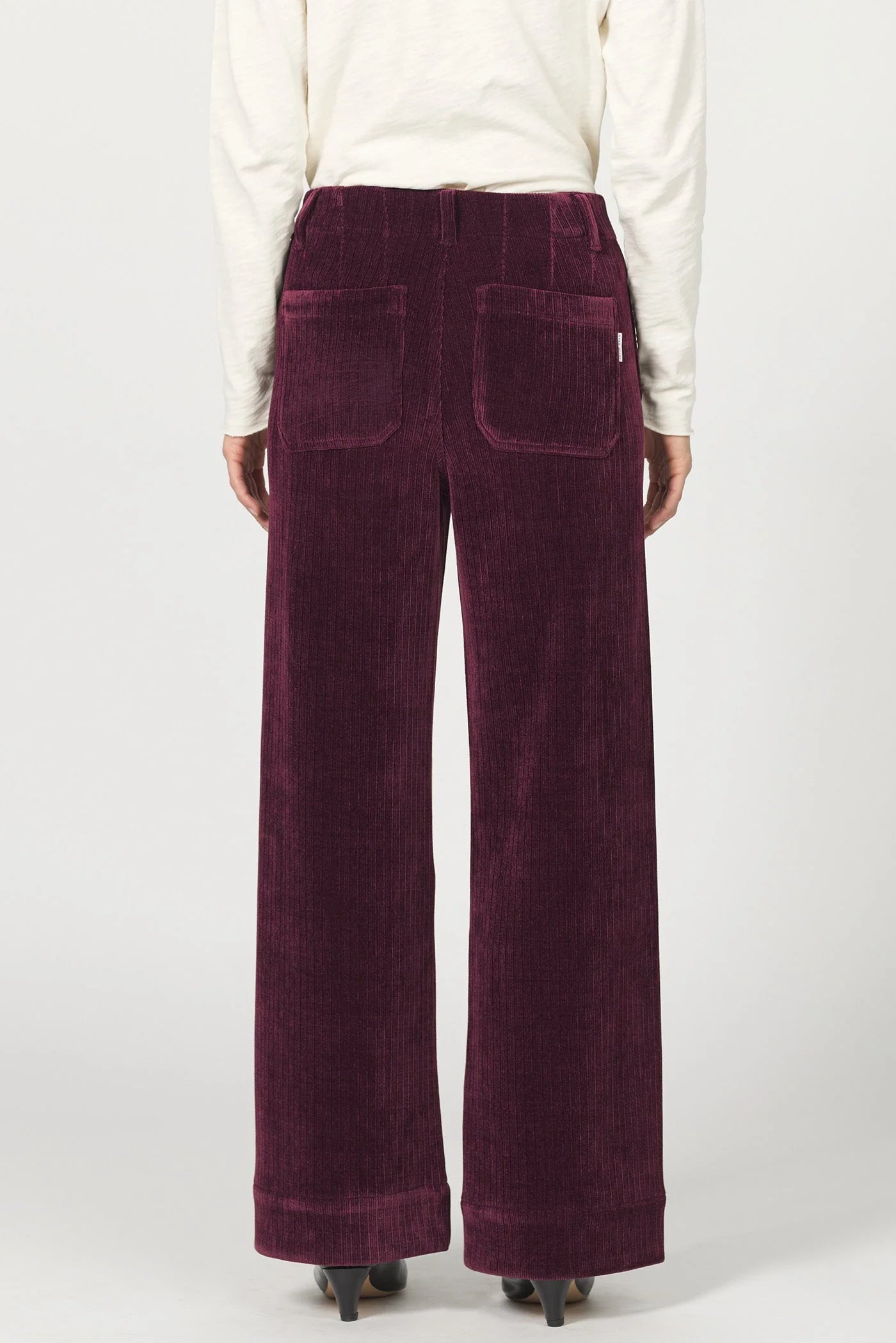 Audrey Wide Leg Corduroy Pants | Fig