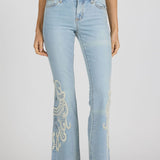 Rosa Flare Leg Jeans | Denim Lace