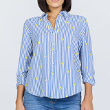 Lolita Top | Blue Lemon Embroidery