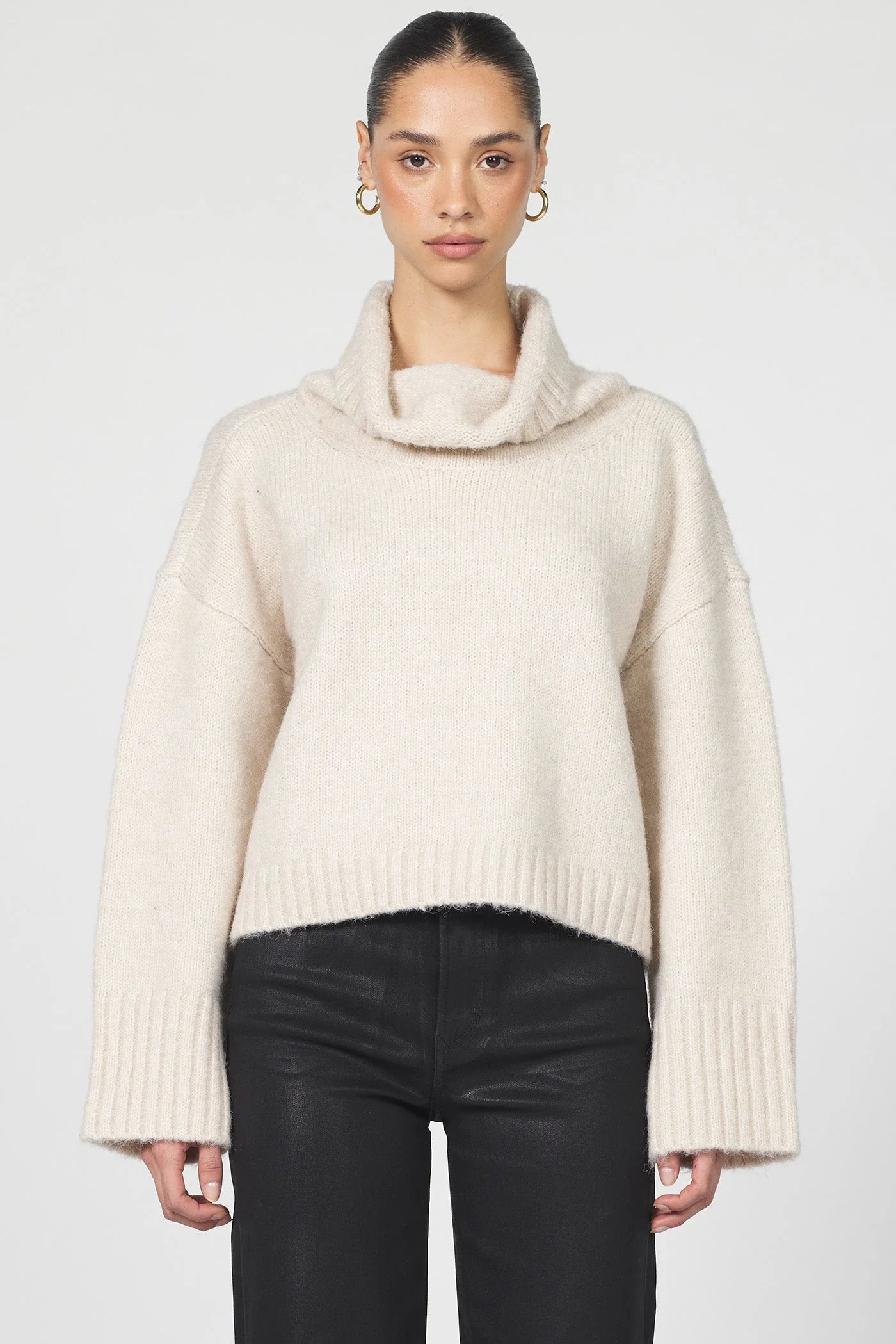 Evangeline Cowl Neck Sweater | Oatmeal