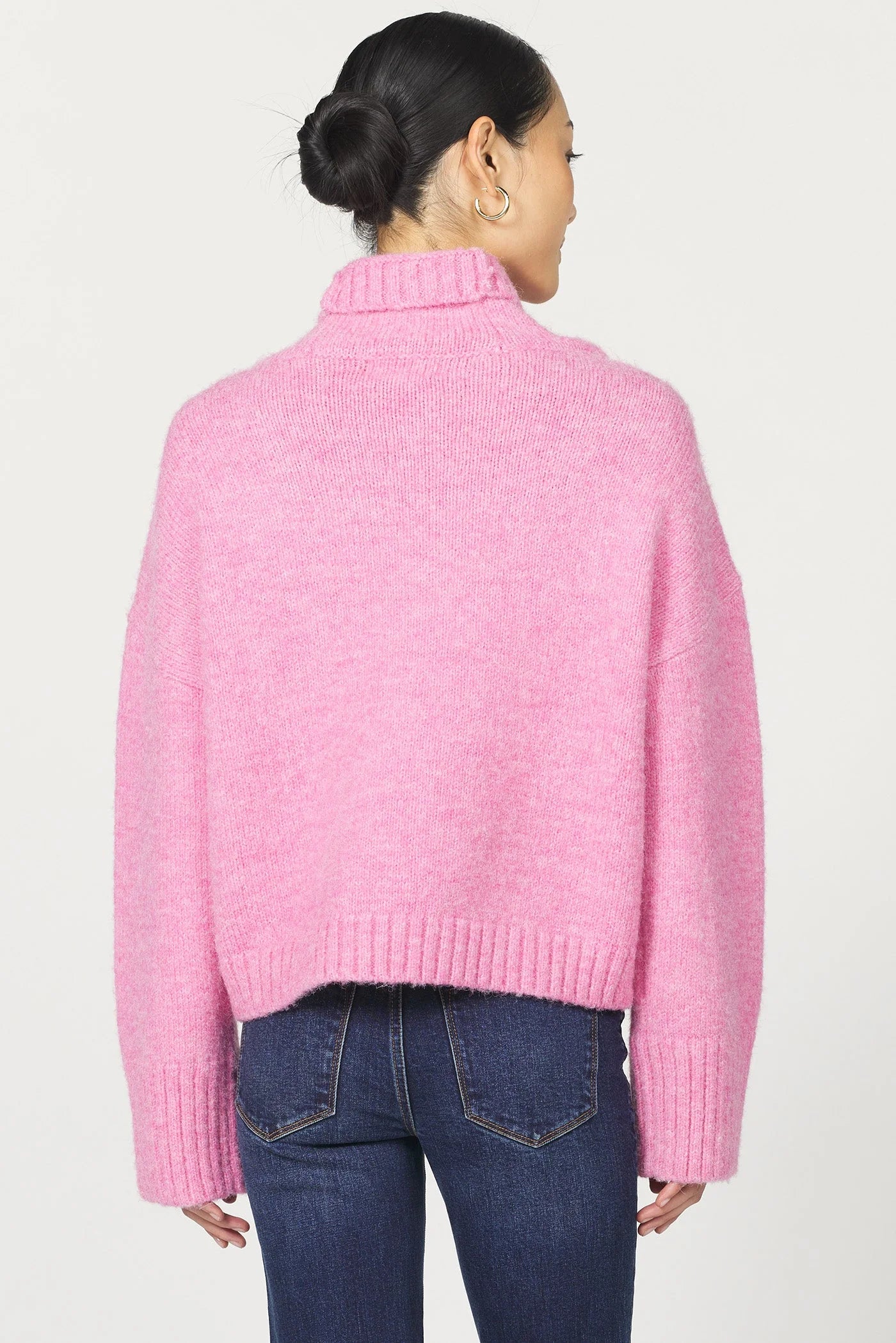 Evangeline Cowl Neck Sweater | Pink