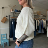 Cozy Knit Dolman Tee | Off White