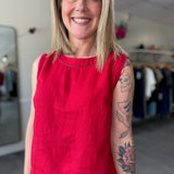 Joanne Top | Tomato Red