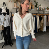 Super Soft Rib Knit Cardigan | Ivory
