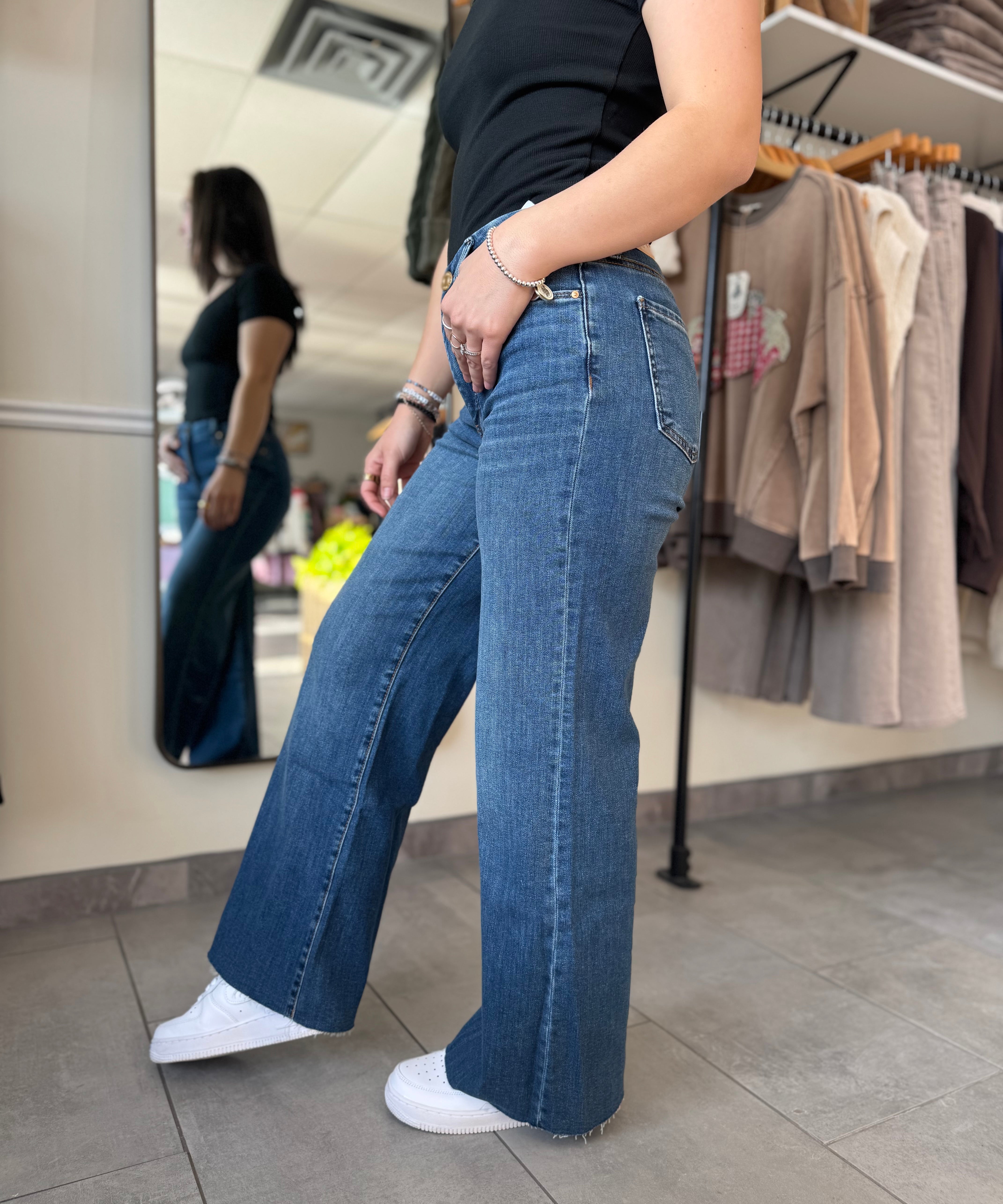 Meg High Rise Wide Legs Long Inseam | Rad