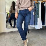 Reese High Rise Ankle Straight Jeans - Attain