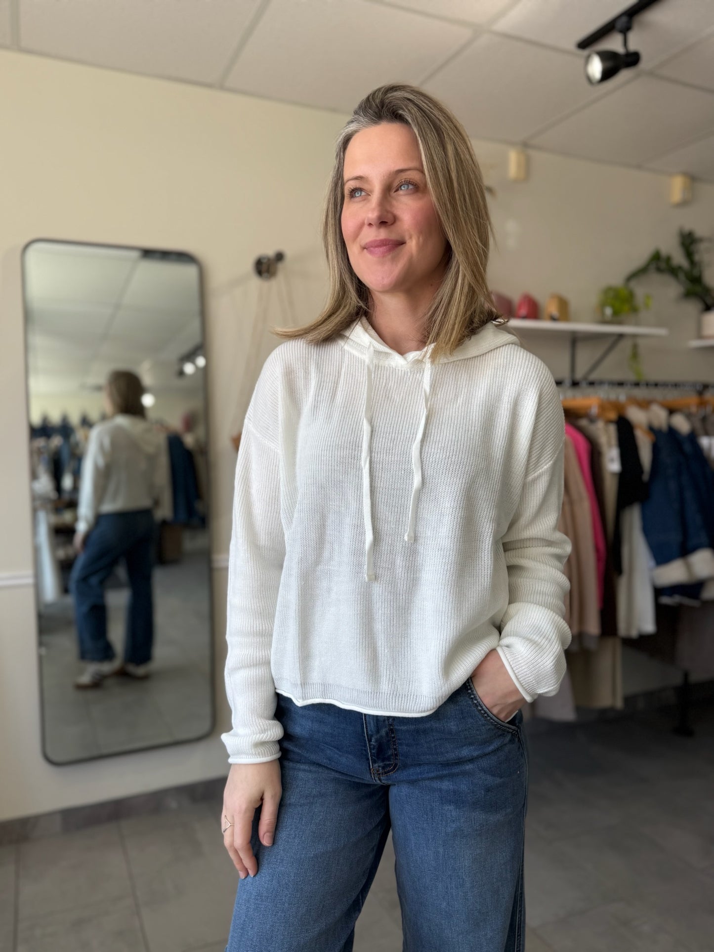 The Jia Hoodie | Chalk