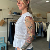 Carly Tank Top | White
