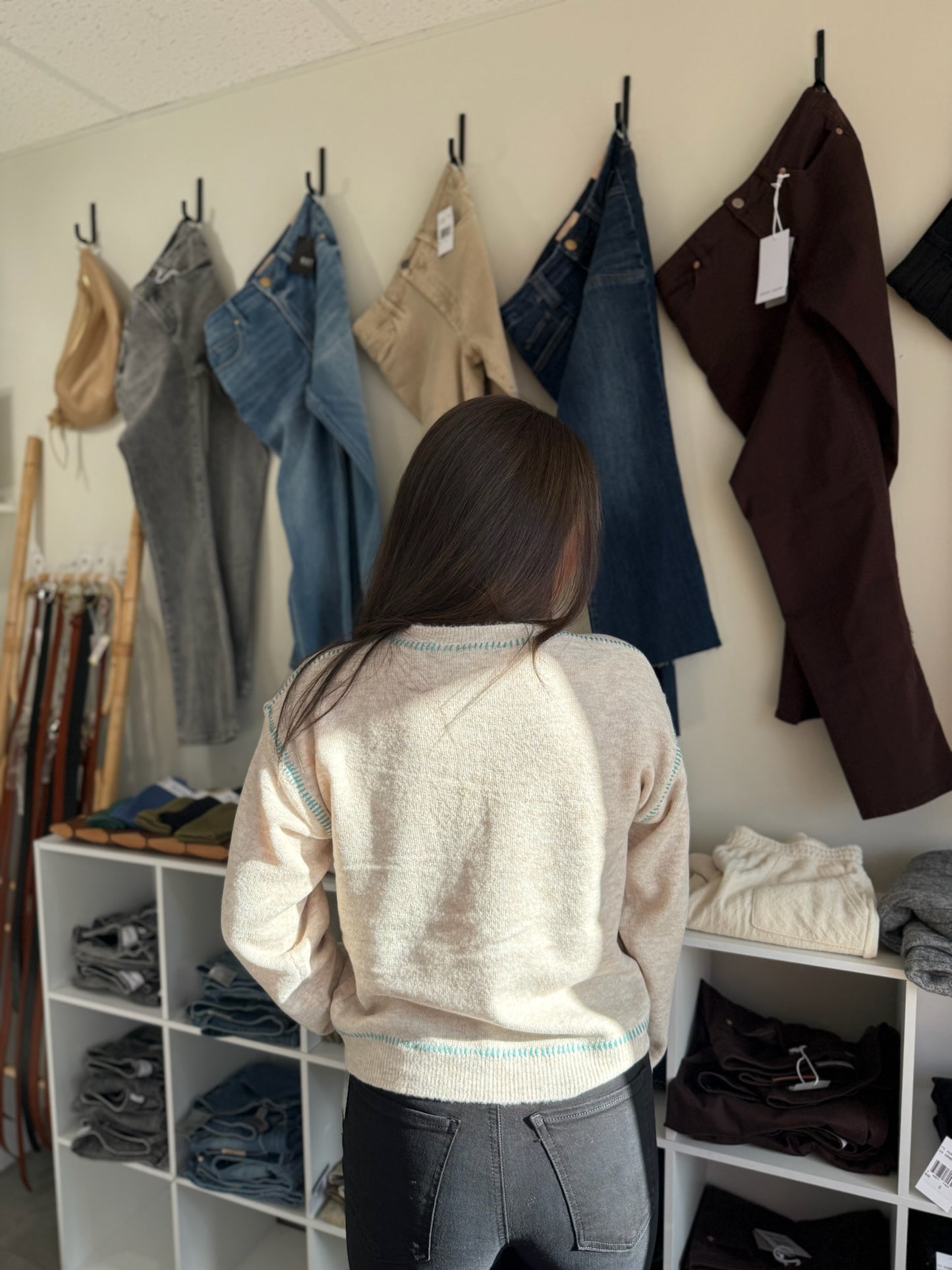 Millie Sweater - Heather Oatmeal