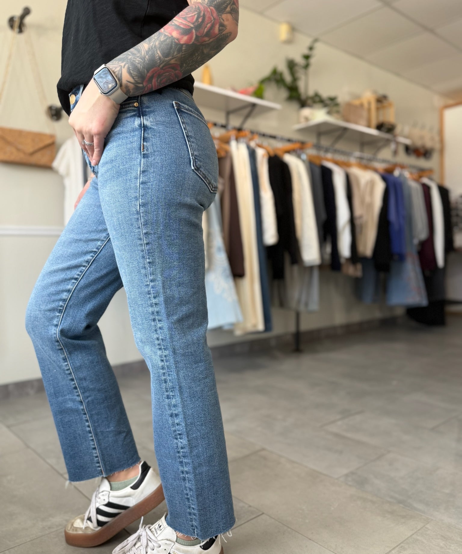 Avery High Rise Straight Legs | Building