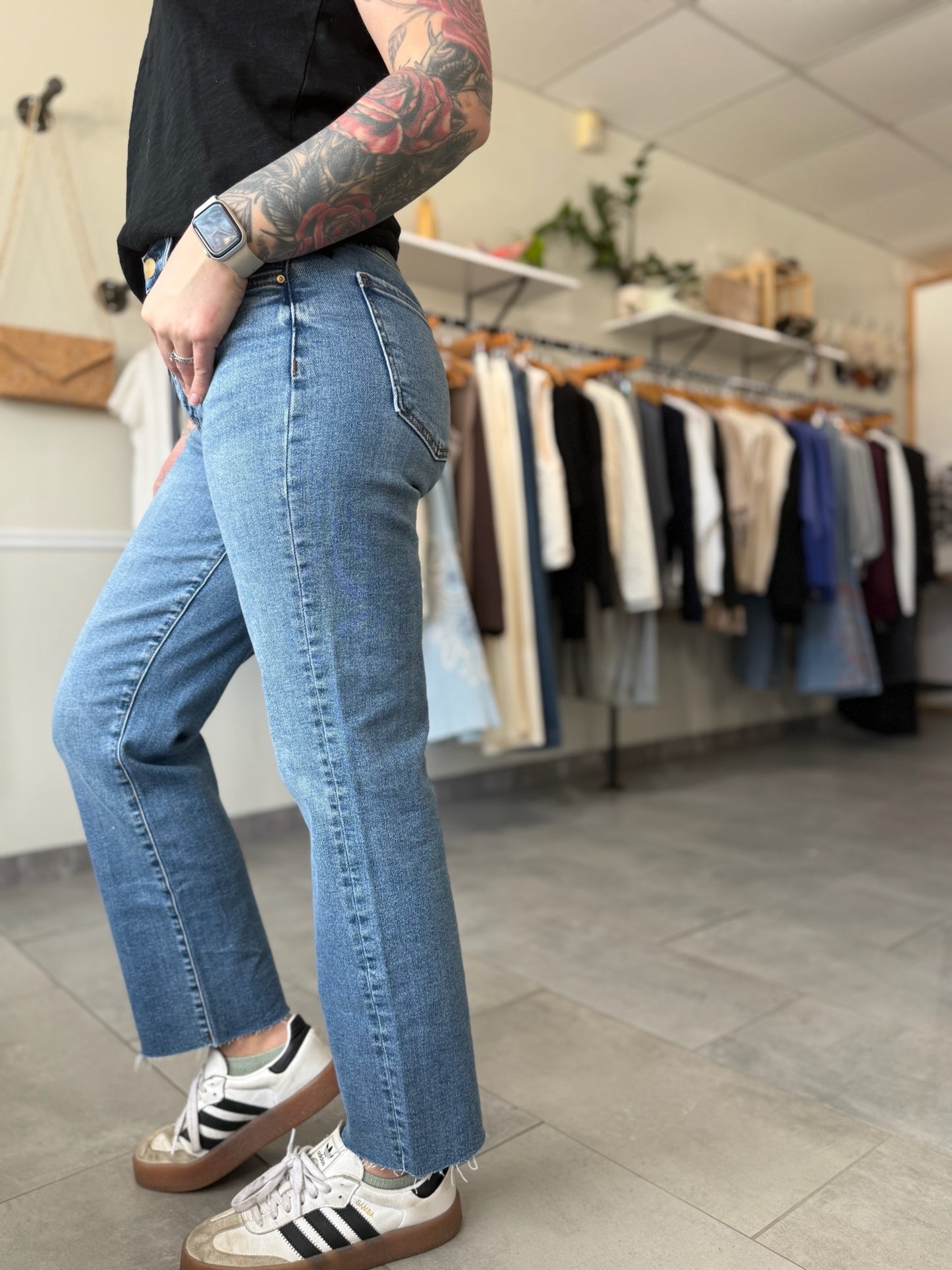 Avery High Rise Straight Legs | Building