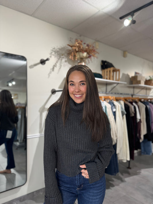 Virginia Sweater | Heather Charcoal
