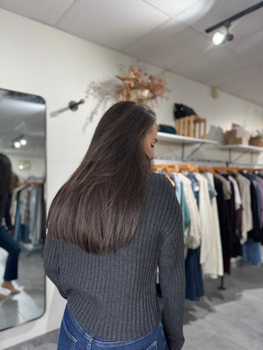 Virginia Sweater | Heather Charcoal