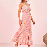 Multicolor Sequin Detail Maxi Dress