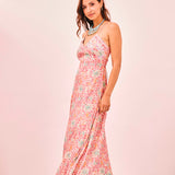 Multicolor Sequin Detail Maxi Dress