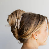 Kaxi Midi Hold Everything Claw Clip - Matte Bone