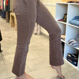 Kelly High Rise Fab Ab Kick Flare Pants | Mocha