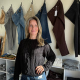Niasha Cable Knit Crew Neck Sweater