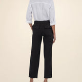Rosalie Linen Drawstring Pant - Black