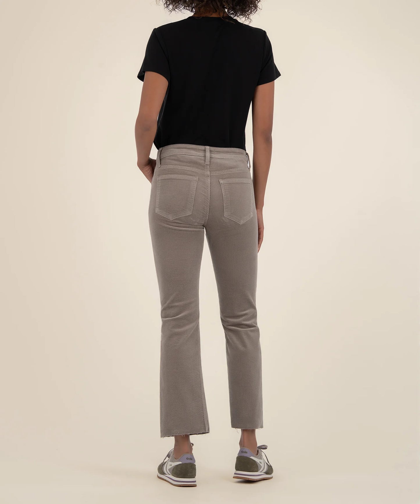 Kelsey Corduroy Ankle Flares - Rosemary