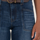 Kelsey High Rise Ankle Flare - Precocious