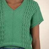 Tilda Knit Sweater Vest - Green