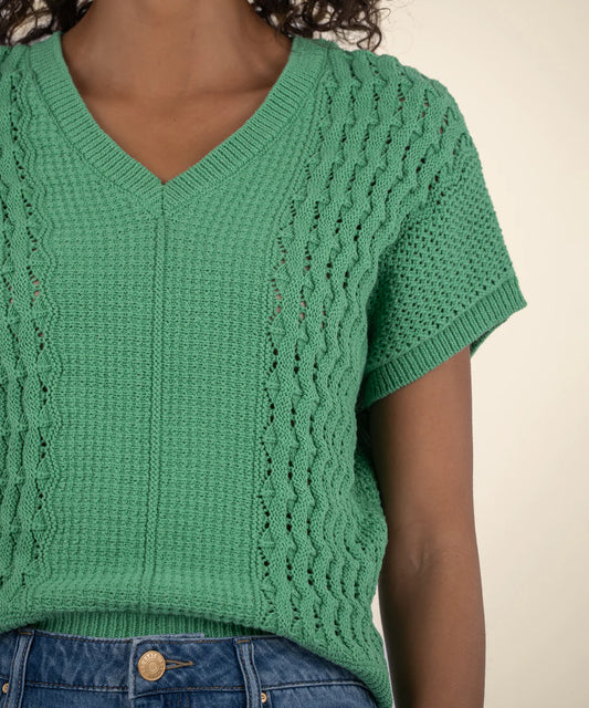 Tilda Knit Sweater Vest - Green