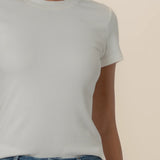 Langley Rib Top | White