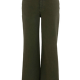 Meg High Rise Fab Ab Wide Leg Jeans | Tuscan Olive