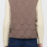 Petra Zip Front Quilted Sweater
